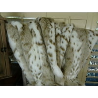 Плутон Сибирски Леопард Рачно Изработено Ќебе За Фрлање-Боја: Мулти, Големина: 90 W 90 L