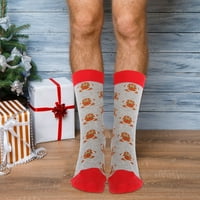 Пар Модерни Чорапи Чорапи Во Божиќен Стил Памучни Чорапи До Средината На телето