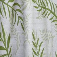 DesignArt 'Тропски ботаники на бела' модерна панел за завеси од средниот век