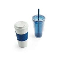 Copco да оди сино пластична тамблер подарок поставен за ладни и топли пијалоци