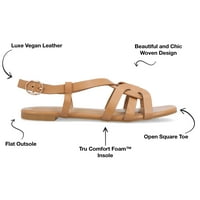 Ournourneуни колекција женски алора вир удобна пена тока рамни сандали