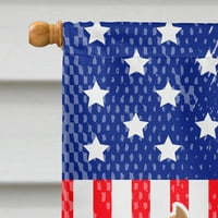 Каролини Богатства BB3354CHF САД Патриотски Стафордшир Бул Териер Знаме Платно Големина На Куќа Голема, разнобојна