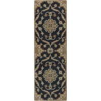 Уметнички ткајачи Фердинанд Црно кафеава традиционална килим од 3 '12'