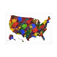 МАРЛЕН Вотсон 'САД мапа 7' платно уметност