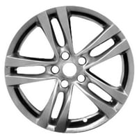 8. Преиспитано ОЕМ замена Задното алуминиумско тркало, светло сребро од искра, се вклопува во 2008- Infiniti G Coupe