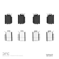 Динамичен 340- DFC DISC комплет за хардвер на сопирачките се вклопува Изберете: 2015- Jeep Wrangler Unlimited, 2012- Jeep Wrangler