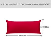 Единствени поволни перничиња памучни перници за тело покрива црвена 20 54