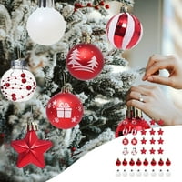 Божиќни Топки Орнаменти Расчистување Божиќни Украси Пластични Галванизирани Шарени Топчиња Со Специјална Форма Божиќна Топка
