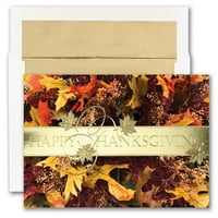 Хартија празно Денот на благодарноста благодарение на картичките, благодарноста на благодарноста, 25 пакет