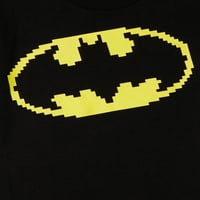Момци на Бетмен Готам Сити и графичка маица со лого, 2-пакувања, големини 4-18
