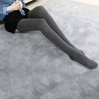 Чорапи за жени се уништија со дизајн жени девојки модни цврсти колена чорапи чорапи свилени чорапи памук сива боја