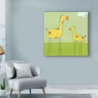Трговска марка ликовна уметност „Стапче нозе жирафа I“ платно уметност до јуни Ерика Вес