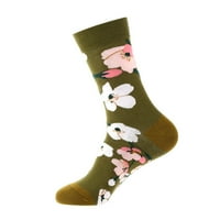 хуаи чорапи за жени геометриски чорапи за печатење за мажи женски чорапи чорапи за печатење подароци памучни долги чорапи новина фанки слатки чорапи слатки чорапи