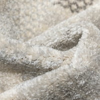 Добро ткаена мистична Атена модерна мароканска светло сива 7'10 9'10 Област килим