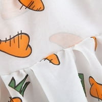 Бебешка облека за девојчиња Мало Бебе Девојчиња Овошни Моркови Лак За Печатење Принцеза Фустан Секојдневна Облека Капа ХМОРА