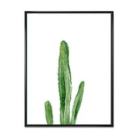 DesignArt „Зелен кактус југозападен фабрика“ Тропски врамен платно wallид уметност печатење