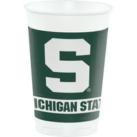 Пластични чаши на државниот универзитет во Мичиген, сметајте за гостите