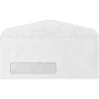 Luxpaper коверти на прозорецот, 7 8, светло бело, 50 пакувања