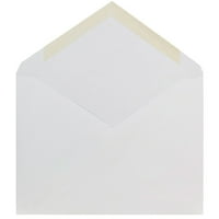 Покани коверти со V-flap, 1 2, бело, 50 пакувања