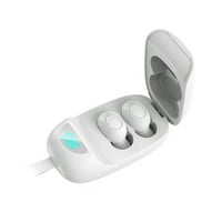 Rinhoo Трговија Bluetooth 5. Слушалки За Слушалки Во Уво Безжични Стерео Слушалки За Намалување На Бучавата Слушалки, Бело