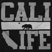 Калифорнија Гордост Кали Живот КА Знаме Машка Графичка Маица Маици Бриско Брендови М
