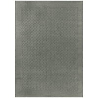 Главни теми Дилан Дијамант Традиционален килим за затворено подрачје на сива боја, 4 '5'4