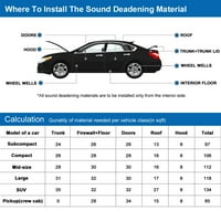 Единствени поволни цени за звук на автомобили за звук на мотор, моторна аспиратор, топлинска изолација 20x12