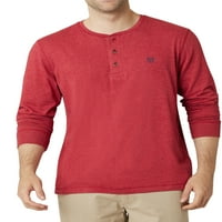 Chaps Men's Long Sleeve Slub Jersey Henley -големина на XS до 4xB