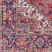 Уметнички ткајачи Ирис Медалјон област килим, црвена, 9 '12' '