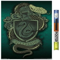 Волшебничкиот Свет: Хари Потер - Слитерин Змија Сртот Ѕид Постер, 14.725 22.375