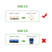 PwrON Компатибилен 3FT USB Кабел Кабел Замена За Elmo TT-TT-02U TT-02s Проектор XGA Документ Камера