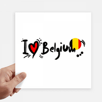 Љубов Белгија Збор Знаме Љубов Срце Илустрација Налепница Тагови Ѕид Слика Лаптоп Налепница Самолепливи