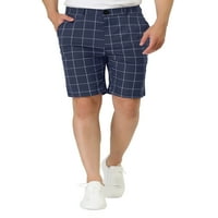 Уникатни поволни цени за летни карирани шорцеви за мажи, тенок, проверени кратки панталони