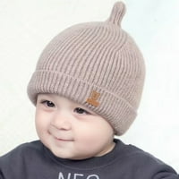 Топла волна капа за новороденчиња, модели на цртани филмови, дизајн бебиња зимска капа Идеално подарок за новороденчиња мали