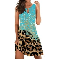 Нови женски летни фустани со летни вртежи на плажа, шпагети каиш со каиш, цветни печати со џебови со џебови