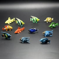 Реална мини тропска океанска риба фигура модел на играчки пејзаж декорација