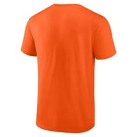 Машка фанатици брендирани портокалова сиракуза портокалова во маица со лого на граници