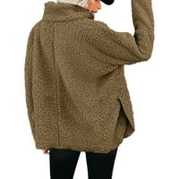 Youmylove женски обичен преголем палто со долги ракави пулвер џемпери за џемпери врвови на женски кардиган