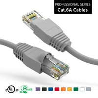 1FT Cat6A СОВЕТ ЕТЕРНЕТ Мрежа Подигната Кабел Сива, Пакет