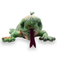 Реална Зелена Игуана Плишана Играчка За Животни, Живописна Симулација На Животни Кукла