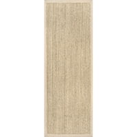 Nuloom Larnaca Seagrass цврст килим на отворено акцент, 2 '3', црно