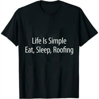 Lifeивотот е едноставен - јадете покрив за спиење - женски маици, кул графички маички за кратки ракави