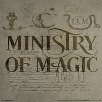 Трендови Интернационално Министерство за Хари Потер на постер за волшебни wallидови 22.375 34