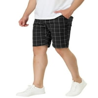 Уникатни поволни цени за летни карирани шорцеви за мажи, тенок, проверени кратки панталони