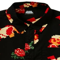 Краток ракав на Марио Момци, ткаена кошула, големини со 4-18