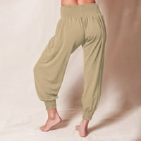 Зизоква Златни Панталони Жени Обични ПАНТАЛОНИ 3Д Панталони Од Животинска Шема Жени Јога Џогери Лабави Пот Панталони За Вежбање