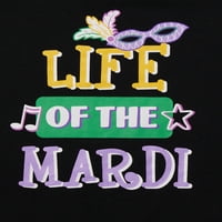 Момци и девојки на Марди Грас Детлер Lifeивотот на маицата со кратки ракави на Марди, големини 2Т-5Т