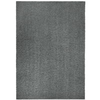 Главни темилишта со цврста сива сива боја, килим, 7 '10'
