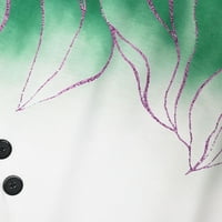 Рбаофуџи Женски Блузи, Маици И Блузи Женска Мода Печатена Удобна Лабава Маица Долги Ракави Блуза Обични Врвови Пролетни Фустани За Жени